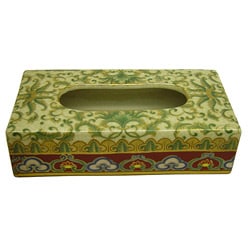 Empress Rectangular Porcelain Tissue Box