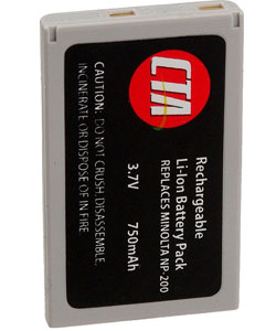 CTA Replacement Battery for Minolta NP-200