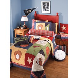 All Sports Twin-size 2-piece Quilt Set