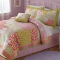 Julia Applique Embellished 3-piece Quilt Set