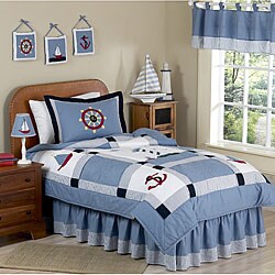 Sweet JoJo Designs Blue 3-piece Full/ Queen-size Comforter Set
