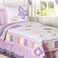 Sweet JoJo Designs Butterfly 3-piece Girls Queen-size Quilt Set