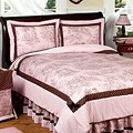 Sweet JoJo Designs Girl's French Toile 3-piece Full/ Queen-size Quilt Set