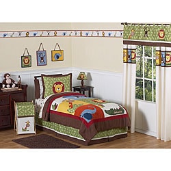 Sweet JoJo Designs Jungle Time 3-piece Full/ Queen-size Bedding Set