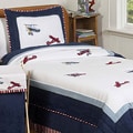 Sweet JoJo Designs Red/ White/ Blue 4-piece Twin-size Comforter Set