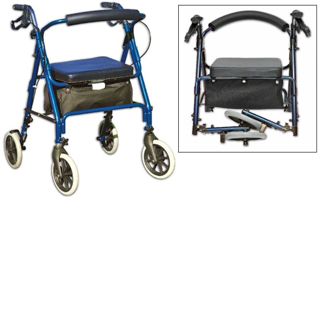 Invacare Compact Blue Travel Rollator Overstock™ Shopping Great Deals on Invacare Rollators