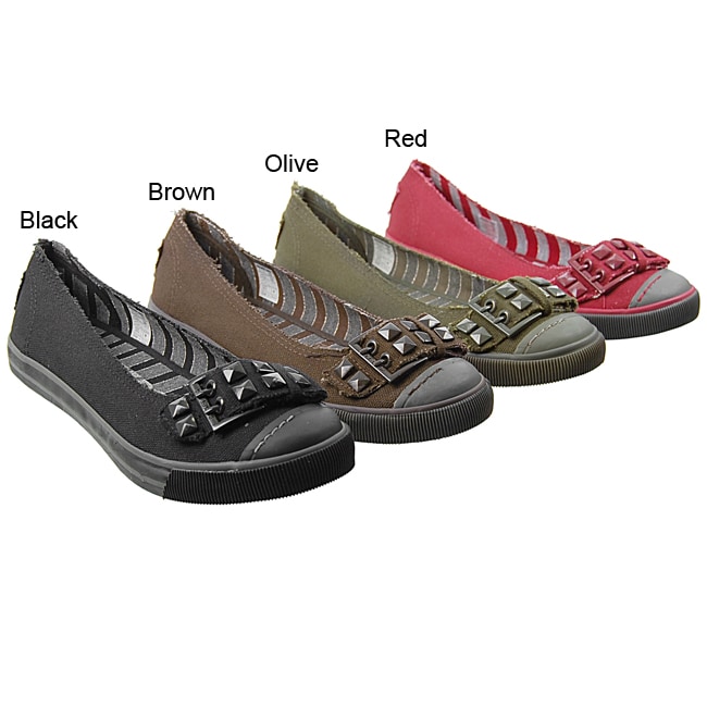 Rocket Dog Women&#39;s Canvas/ Buckle Slip-on Shoes - Overstock™ Shopping - Great Deals on Rocket ...