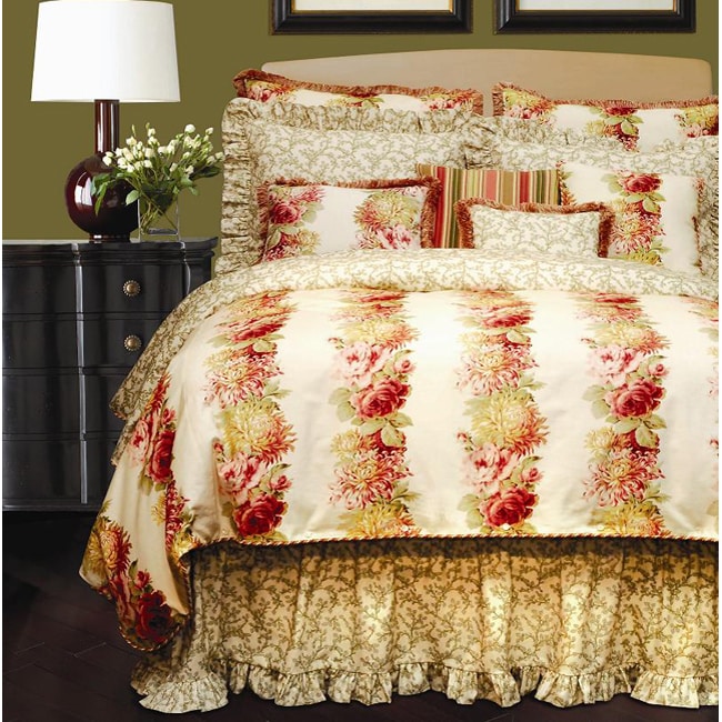 Rose Tree English Romance Luxury 4-piece Comforter Set - Overstock 