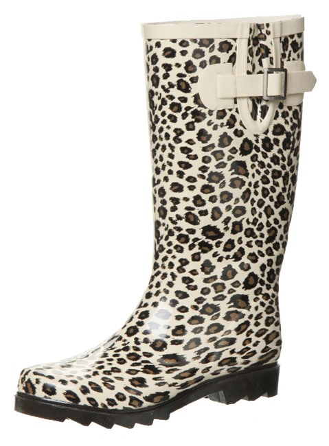 Dirty Laundry 'Rainwater' Women's Leopard-print Rain Boots - Overstock ...