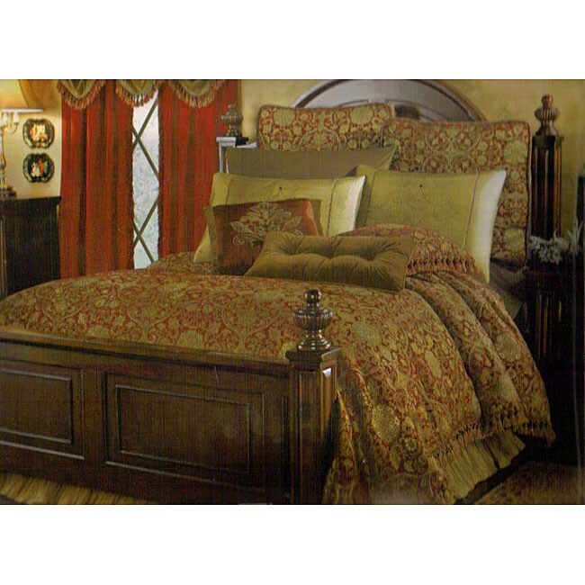 Genova Queensize Chenille Jacquard Comforter Set Overstock™ Shopping Great Deals on