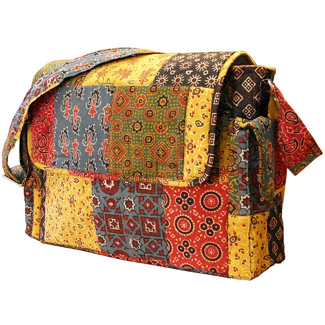 Fair Trade Natural Dye Diaper Bag (India) - Overstock™ Shopping - Top Rated Satchels