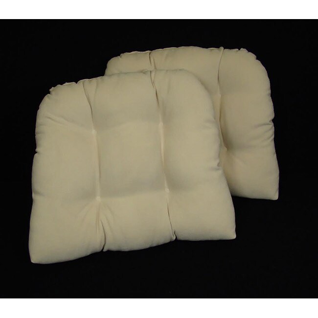 Ivory Kitchen/ Dining Chair Pads (Set of 2) - Overstock ...