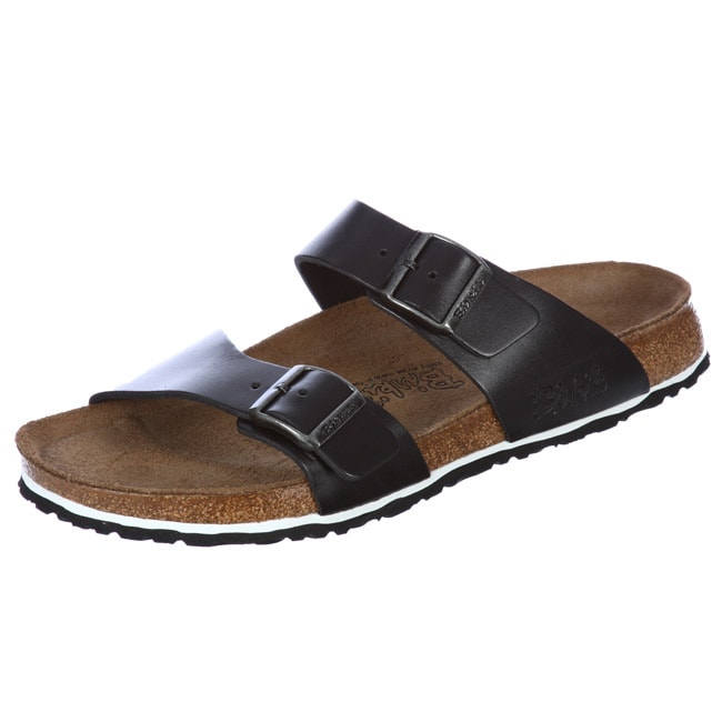 Birki's Men's 'Skorpios' Leather Double Strap Sandals - Overstock ...