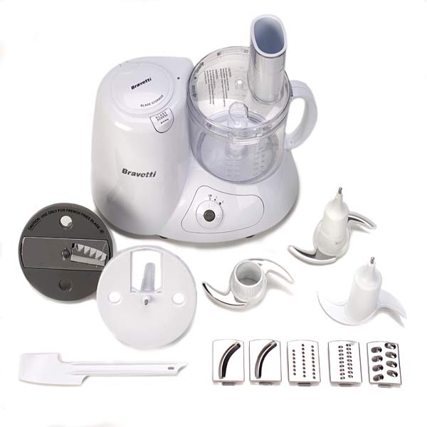 Bravetti Quad Blade 600watt Food Processor (Refurbished) Overstock