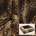 Leopard Print Faux Fur Throw