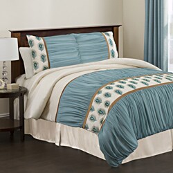Lush Decor Aurora 4-piece King/Cal King-size Comforter Set