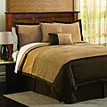 Lush Decor Taupe 4-Piece Animal Plush Comforter Set