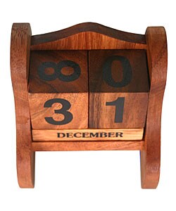Handmade Wooden Decorative Calendar