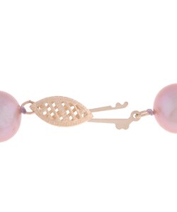 Pink Cultured Freshwater Pearl Necklace (9-10 mm) (Pack of 3)