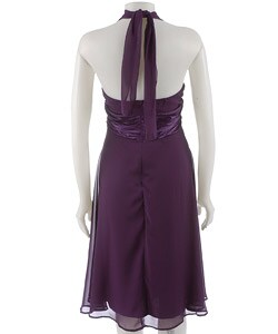 Connected Apparel Illusion Halter Dress