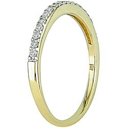 Miadora 14k Yellow Gold 1/4ct TDW Diamond Ring