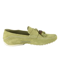 Gucci Men's Lime Suede Moccasins