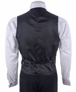 Joseph Abboud Black Tie Formal Silk Vest