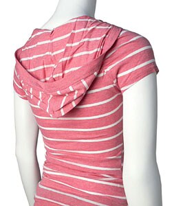Self Esteem Heather Striped Hooded Henley