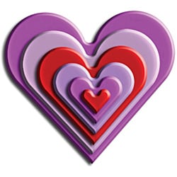 Wizard Nestabilities Classic Heart Die Set