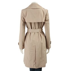 London Fog Women's Petite Short Trench Coat