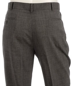 Pierre Cardin Men's Black/ White Plaid Expander Trousers