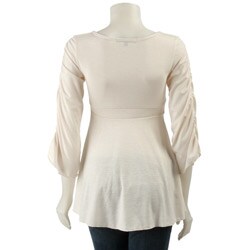 Simply Irresistible Women's V-neck Ruched-sleeve Top