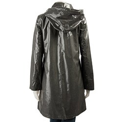 MICHAEL Michael Kors Women's Coated Linen Hooded Raincoat 