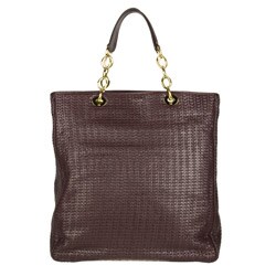Dior Purple Soft Woven Medium Tote