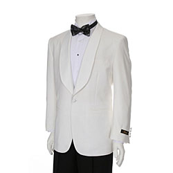 Ferrecci Men's White Shawl Collar Dinner Jacket