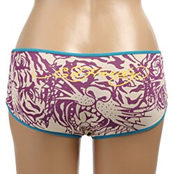 Ed Hardy Intimates Cream/ Tiger Hipster Shorts
