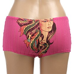 Ed Hardy Women's Pointelle Knit Boy Shorts