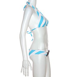 Lisa Lozano Wrap Around Striped Halter and Hipster