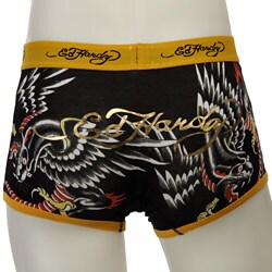 Ed Hardy Men's 'Panther' Yellow Trunks