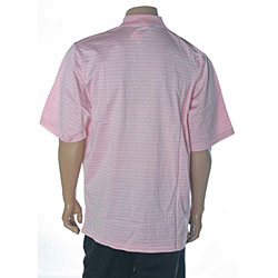 Ralph Lauren Men's Striped Pink Golf Polo Shirt