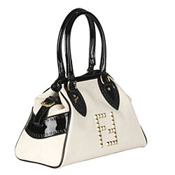 Fendi 'De Jour' White Canvas Handbag 