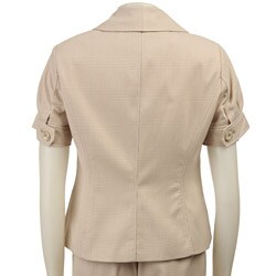 Larry Levine Women's 'Kona Glen' Short-sleeve Pant Suit