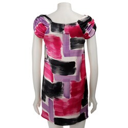 FINAL SALE BB Dakota Women's Silk Brush Stroke Dress