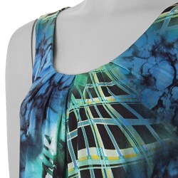 Adi Designs S Max Women's Pleated Front Sleeveless Top