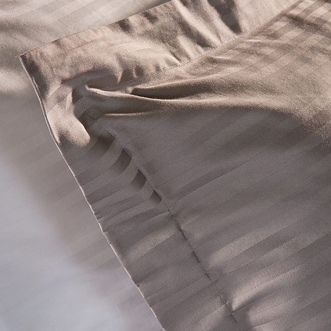 Egyptian Cotton 400 Thread Count Striped 3-piece Duvet Cover Set