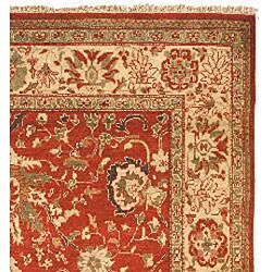 Oushak Hand-knotted Oushak Wool Rug (6' x 9')