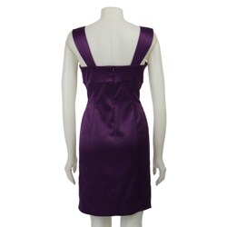 Ronni Nicole Women's Square Neck Satin Dress