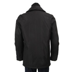 Kenneth Cole Men's Black Bonded Nylon Coat