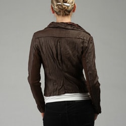 Love Stitch Women's Faux Leather Jacket