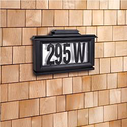 Sarah Peyton Outdoor Solar LED Address Plaque
